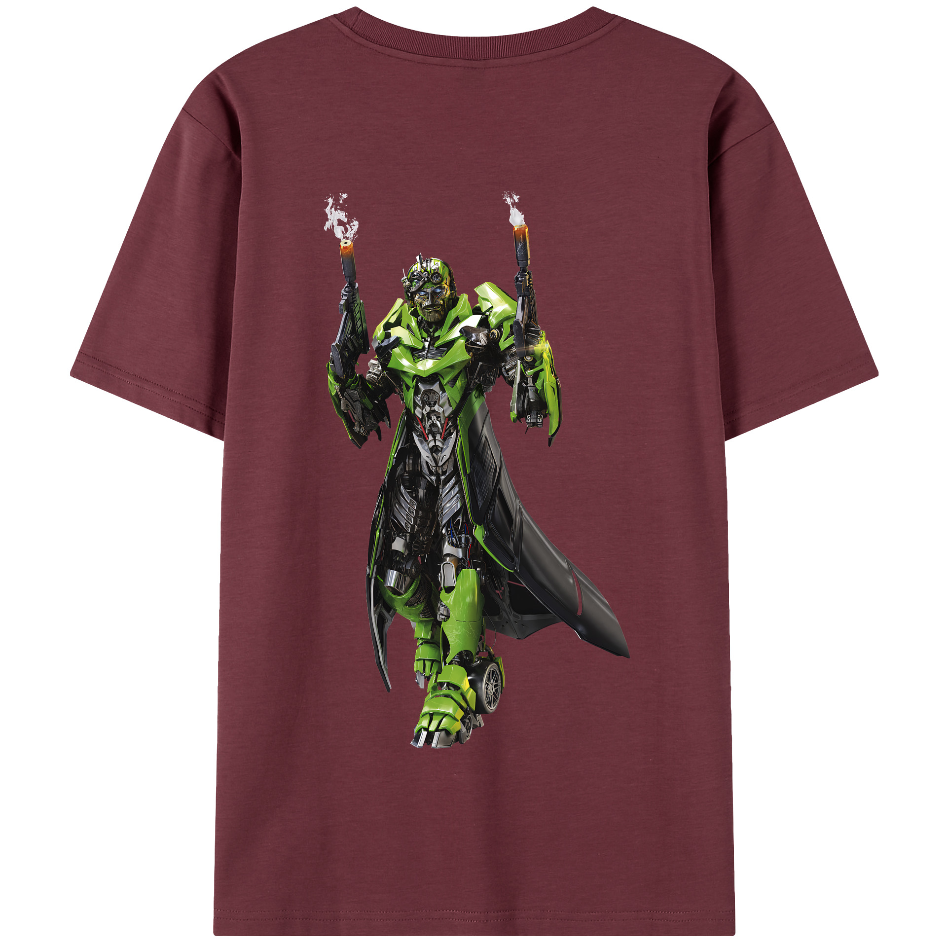 （画像用） Transformers トランスフォーマー 綿100％半袖Tシャツ（背面プリント）